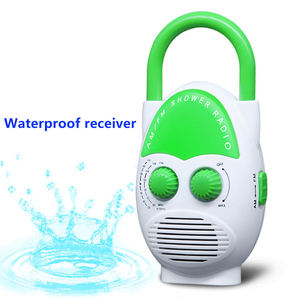 Radio de Ducha AM FM Resistente al Agua IPX4 de Fábrica, Diseño Colgante Portátil, Batería Recargable, Radio de Plástico para Baño, Viajes al Aire Libre - Product Image 5