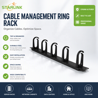 Accessoires de rack de serveur Starlink, équipement de gestion des câbles