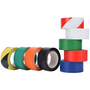 PVC cảnh báo sàn đánh dấu Băng dòng thận trọng bảo vệ làn đường không thấm nước tùy chỉnh an toàn nguy hiểm dính đỏ trắng vàng đen Băng - Product Image 1