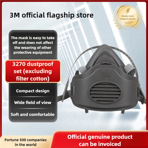 Set Masker <span class=keywords><strong>3M</strong></span> 3270 <span class=keywords><strong>3200</strong></span>+ untuk Menggunakan dengan Masker Setengah Wajah 3700, Masker Pelindung Debu Industri Grosir - Product Image 6