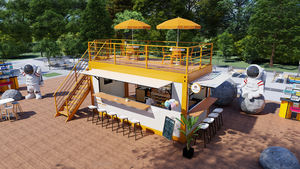 Caffetteria di Lusso su Due Piani da 20 Piedi, Comoda e Veloce, <span class=keywords><strong>Casa</strong></span> del Caffè per la Strada - Product Image 5