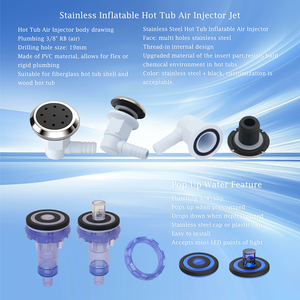 <span class=keywords><strong>2025</strong></span> nuovo arrivo all'aperto 4-6 persone idromassaggio Jacuzi bagno SPA Jet Kit di qualità Premium 2 "di piccole dimensioni ugello a getto per stufa vasca idromassaggio - Product Image 6