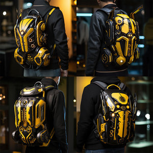 Tactical <b>Backpack</b> External <b>Frame</b> 36-56L Waterproof With Light Geometric Pattern Unisex Outdoor Use - Product Image 2