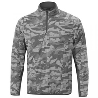 Sweat-shirt d'hiver imperméable et écologique pour homme, personnalisé OEM, avec col simulé, fermeture éclair 1/4, couleur unie