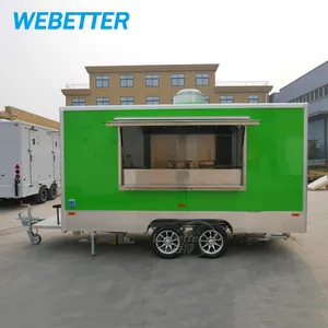 Semirimorchi alimentari di buona qualità completamente attrezzati noi standard Mobile Snack Food Truck negozio di gelati in concessione rimorchio in vendita