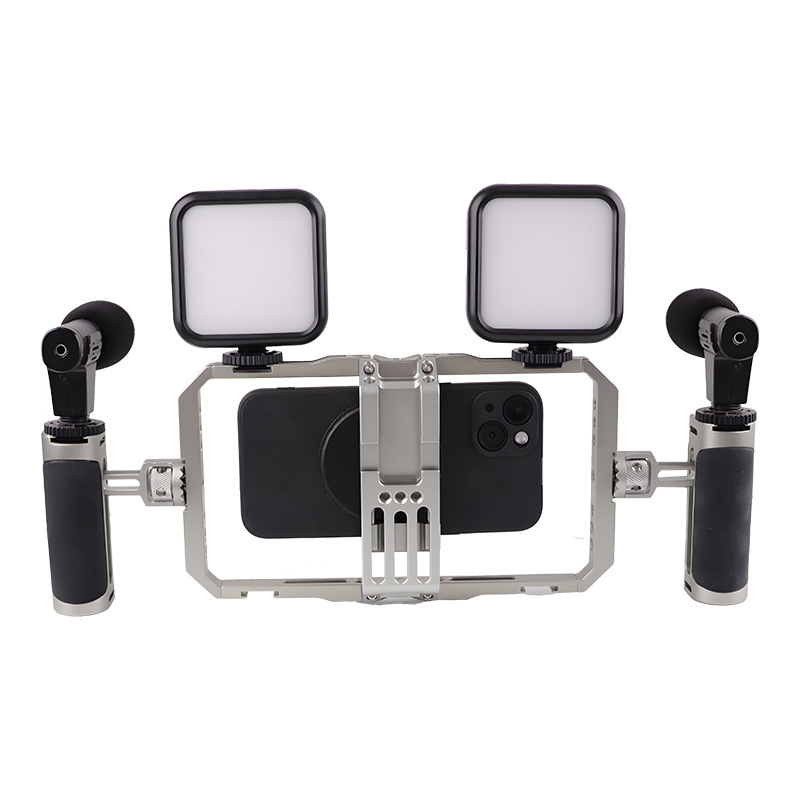 cage + double éclairage + double microphone