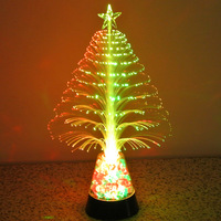Arbre de Noël en fibre optique USB, veilleuse LED, petits ornements d'arbre de Noël, jouet lumineux, lampe en fibre optique, art floral