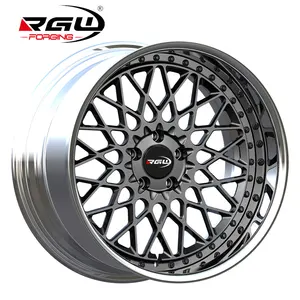 Mesh Ontwerp Diepe Lip Prestaties Pcd 130 6061 Lichtgewicht Auto Sport Te37 Legering 19 22 24 Inch Forge Wiel Gesmeed 19Inch Velg 5x130