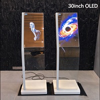 Écran publicitaire numérique sur pied de 30 pouces, totem publicitaire, affichage publicitaire Android, écran tactile, kiosque intérieur, CMS SDK