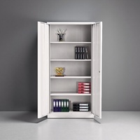 Armoire de classement en acier métallique durable et robuste, armoire d'archives de bureau moderne et minimaliste avec tiroirs