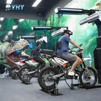 Equipo de Realidad Virtual Multijugador YHY para 6 Jugadores, Máquina de Carreras de Motos de Realidad Virtual, Simulador de Realidad Virtual 9D Comercial