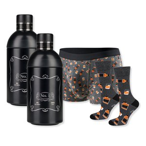 Calcetines bóxer divertidos y originales para hombre, transpirables, de tiro medio, con estampado de cerveza, ropa interior con diseño novedoso en tubo, regalo original al por mayor. - Product Image 1