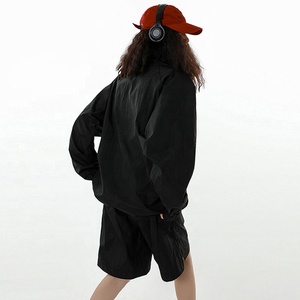 Custom <strong>Lightweight</strong> Nylon <strong>Jacket</strong> Set Windbreaker <strong>Jacket</strong> and Short Set for <strong>Women</strong> <strong>Jacket</strong> Set - Product Image 5