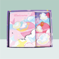 Niedliches Tier- & Ozeanmuster Papier A5 Charm-Notizbuch-Set für Schüler Scrapbook & Geschenke