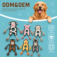 Collection de jouets en peluche personnalisés sans rembourrage pour chiens, jouets à mâcher doux pour animaux de compagnie, pour marques d'animaux de compagnie, importateurs, programmes d'approvisionnement en gros