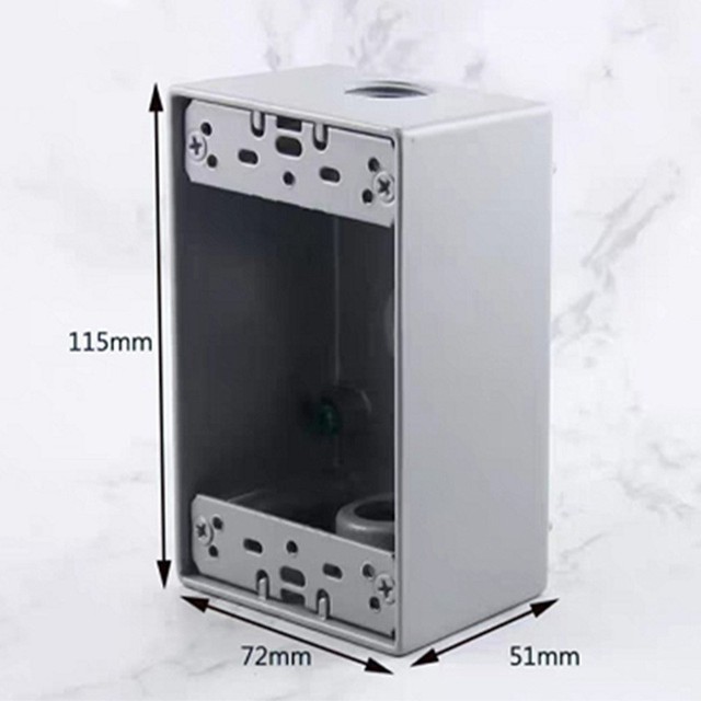 1/2" 3 Holes Aluminum Thread Type Explosion Proof Waterproof CE Certified Electrical Junction Box for Building Switch
