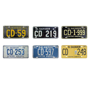 Placas de Matrícula de <span class=keywords><strong>El</strong></span> <span class=keywords><strong>Salvador</strong></span> Personalizadas en Relieve, Placas de Aluminio para Automóviles Sublimables en Blanco - Product Image 6