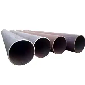 Tubo soldado de aço carbono MS para estrutura de construção, fornecimento de fábrica, tubos com bom preço