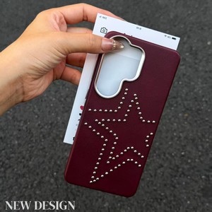 Étui de téléphone anti-chute Meracly en cuir rétro à motif étoile pentagramme et clous Willow, compatible avec <span class=keywords><strong>Samsung</strong></span> Galaxy S26/25/24 Ultra - Product Image 6