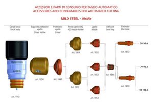 1799หัวฉีด250A พลาสม่าสำหรับตัดวัสดุสิ้นเปลืองสำหรับ Cp251 - Product Image 3