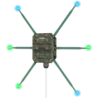 Wavlink Greenwood 6 3000S Point d'accès extérieur étanche IP67 Répéteur Routeur WiFi6 PoE AX3000 Point d'accès sans fil WN588HX3 6 antennes