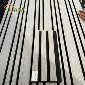 Pannello Acustico 3D JUANA in Fibra di Poliestere, Pannelli Fonoassorbenti per Casa, Pannello Acustico in Doghe di Legno per Decorazione Ufficio - Product Image 5