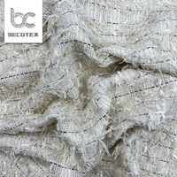 Vente chaude tissu tissé jacquard de haute qualité printemps et automne tissu tweed pour les vêtements