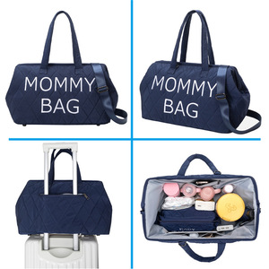 Sac à langer avec 3 pochettes organisatrices, grande capacité, sac pour maman pour l'hôpital et les voyages de week-end, sac à langer fonctionnel pour bébé - Product Image 6