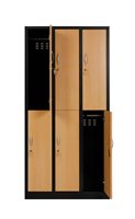 Armoire de rangement en métal durable à 6 portes armoire de rangement bon marché pour clés armoire de rangement en métal pour salle de sport armoire en acier armoire en métal en acier