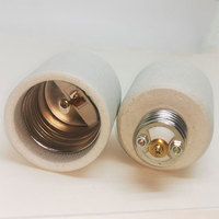 Adaptateur de douille de lampe à vis E27 vers E40 en céramique + laiton 100~250V 4A Gris Garantie 1 an