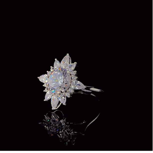 เครื่องประดับเพชรแล็บโกรนทรงกลมเจียระไนแบบบริลเลียนท์ ทองคำ 14K ชุบทองคำแท้ ได้รับการรับรองจาก IGI สำหรับผู้หญิง เครื่องประดับหรูหราทันสมัย - Product Image 3