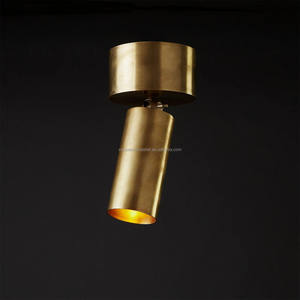 <span class=keywords><strong>Downlight</strong></span> cilíndrico largo de latón Vintage Retro de diseño personalizado para pasillo, supermercado, oficina, restaurante, cafetería - Product Image 5