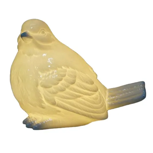 Primavera di ceramica Uccello Figurine con la Luce del LED