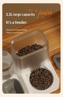 Distributeur d'eau et de nourriture automatique 2 en 1, sans BPA, grande capacité, détachable et facile à nettoyer pour animaux de compagnie