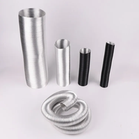 Ruban en aluminium et mylar simple face (AL+PET) utilisé dans l'industrie de la ventilation pour les conduites d'air flexibles, feuille d'aluminium laminée