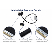 Câble EDP personnalisable 30 broches vers 40 broches, câble micro coaxial flexible pour remplacement d'écran LCD d'ordinateur portable