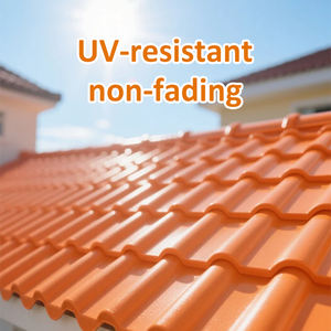 Tuiles ondulées modernes et traditionnelles en <span class=keywords><strong>PVC</strong></span> UPVC et résine synthétique ignifuges pour hôtels parcs villas - Product Image 4