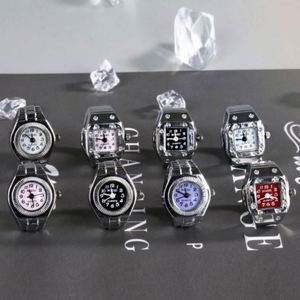 Montre créative de loisirs à boîtier en alliage, bracelet en acier inoxydable pour couple, cadran à aiguilles personnalisable, mouvement numérique, 3 ATM - Product Image 2