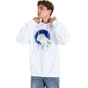 TKAN173D personnalisé hommes surdimensionné lâche décontracté casquette à cordon impression numérique sweat à capuche en coton de haute qualité - Product Image 1