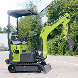 Mini-excavatrice sur chenilles jaune/verte China Somate, moteur CE EURO5 EPA, boîte de vitesses PLC, garantie 1,5 an, godet court de 0,02 m - Product Image 2