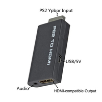 Konverter Audio Video HD untuk PS2 dengan Kabel AV Adapter Plastik untuk PS2 PC HDTV Monitor Display