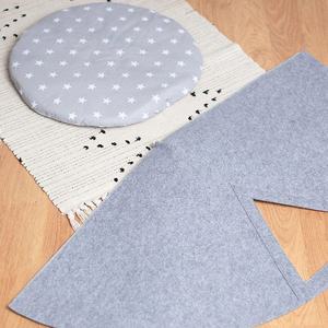 100% Cotton Triangular <strong>Cat</strong> <strong>Felt</strong> Tent <strong>Bed</strong> Solid <strong>Pattern</strong> Conical <strong>Cat</strong> Nest Cave with Pet Mat - Product Image 5