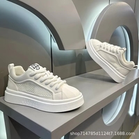 Nouvelles baskets plateforme homme 2025 entièrement noires avec maille respirante, chaussures streetwear confortables