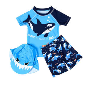 Ensemble <span class=keywords><strong>de</strong></span> maillots <span class=keywords><strong>de</strong></span> <span class=keywords><strong>bain</strong></span> pour enfants en bas âge, garçons, <span class=keywords><strong>3</strong></span> pièces, imprimé animal <span class=keywords><strong>de</strong></span> dessin animé, lettre <span class=keywords><strong>de</strong></span> dessin animé, imprimé requin + short <span class=keywords><strong>de</strong></span> <span class=keywords><strong>bain</strong></span> requin + chapeau - Product Image 2