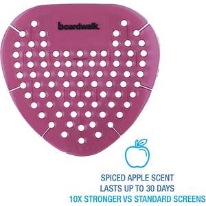 Protectores de Urinario Ecológicos Boardwalk Gem con Aroma a Manzana Especiada, Rojos, 12 por Caja - Desechables para Uso en Baños - Product Image 2