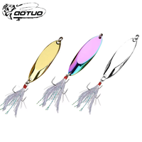 Umpan Pancing Aotuo Bionic Treble Hook Long Cast Angled Cut Spoon Lure untuk Memancing Ikan Bass Air Tawar (Laris Terjual)