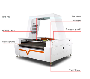 Máquina de Corte Láser Automática 1812 <span class=keywords><strong>Pro</strong></span> con Alimentación Automática para Tela Textil, Ropa Deportiva, Camisetas, con Cámara Industrial - Product Image 6