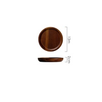 Plateau rond en bois massif de style vintage, plateau de service multi-tailles personnalisé, assiettes polies faites à la main, décoration d'intérieur pour les fêtes