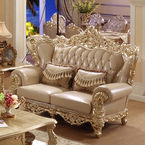 Traditionelles Viktorianisches Sofa für das Wohnzimmer Handgeschnitzte Holzarmlehnen mit Hochdichten Kissen Verstellbarer Liegesessel - Product Image 4
