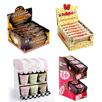 Présentoir de Comptoir en Carton Portable PDQ pour Aliments, Personnalisé, Magasin, Stand Pop-up, Boîte de Présentation pour Commerce de Détail